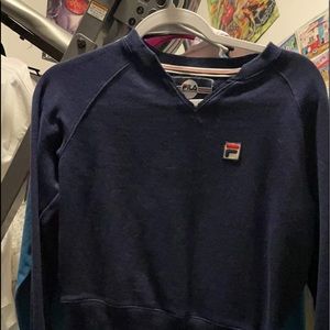 Blue Fila shirt